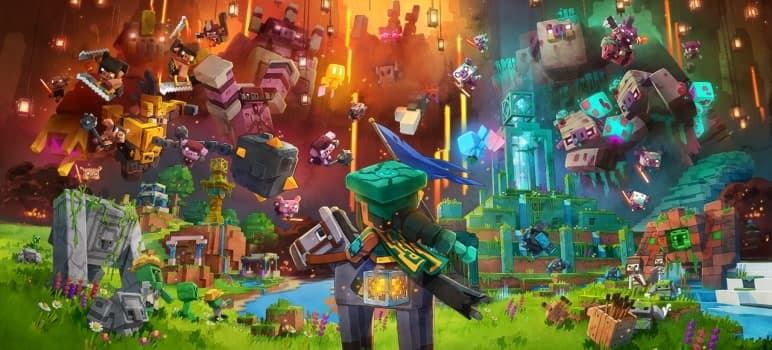 Minecraft Legends jau čia – suvienykime Overworld'ą!